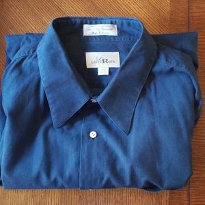 Louis Roth Dark Blue Button Down, Neck 17 1/2"